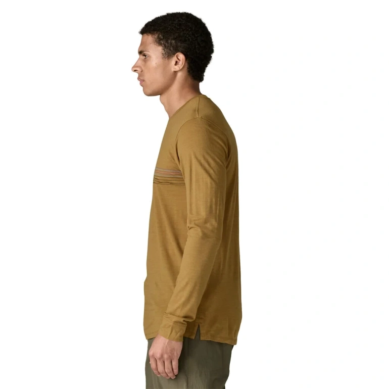 Koszulka z wełną LONG-SLEEVES CAPILENE COOL MERINO BLEND GRAPHIC MEN