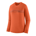 Koszulka z wełną LONG-SLEEVES CAPILENE COOL MERINO BLEND GRAPHIC WOMEN