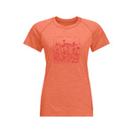 Koszulka z wełną KAMMWEG GRAPHIC S/S WOMEN