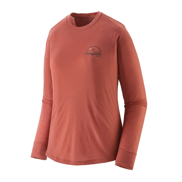 Koszulka z wełną LONG-SLEEVES CAPILENE COOL MERINO BLEND GRAPHIC WOMEN