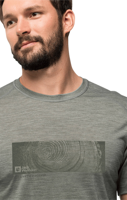 Koszulka z wełną merino KAMMWEG GRAPHIC S/S MEN